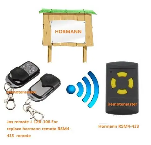 

Hormann RSM4 replacement remote control 433.92Mhz free shopping