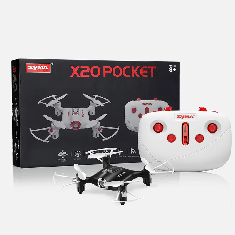 Оригинальный Syma X20 2 4G 4CH гироскоп Карманный Дрон Quacopter с безголовым режимом