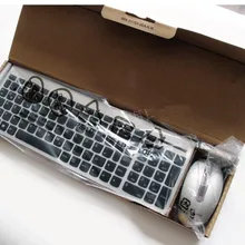 Серебристая беспроводная клавиатура и мышь комбо для настольного ноутбука lenovo немецкий Комплект клавиатуры и мыши QWERTZ