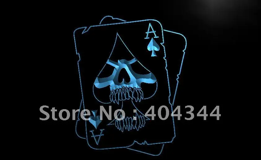 

LB947- Skull Ace Poker Room LED Neon Light Sign