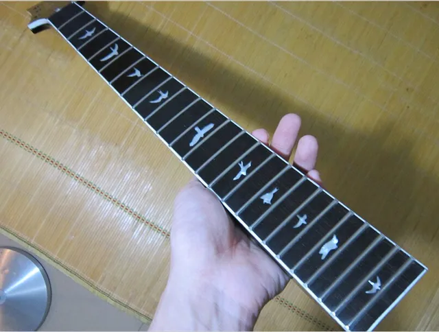 Cheap 24 Fret Maple inlay bird Electric Guitar Neck Rosewood fingerboard Guitar Parts Musical instruments accessories