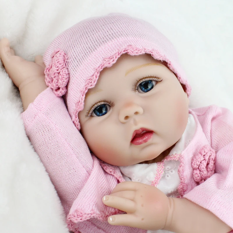 Кукла реборн NPKDOLL 22 дюйма мягкая одежда набивное тело Реалистичная кукла