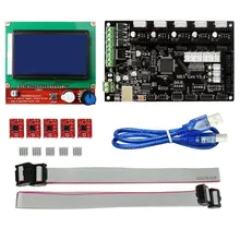 МКС Gen V1.4 3d kit с МКС Gen V1.4 RepRap доска + 5 ШТ. A4988 Драйвер + 12864 Графический ЖК-ДИСПЛЕЙ