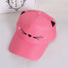 MYZOPER модная новинка кошачьи уши Милая Корейская версия бейсбольная Кепка От Солнца однотонная повседневная женская летняя шляпа