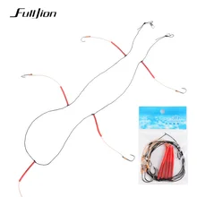 Fulljion Fishhooks Stainless Steel Rigs Swivel Fishing Tackle Lures Pesca Baits Single Combination String Hook With