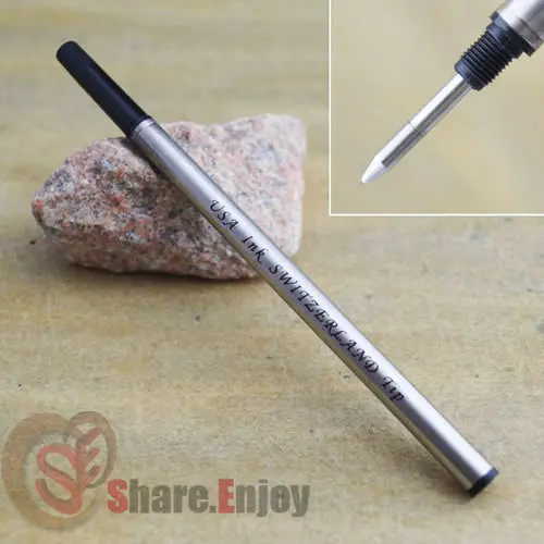 

REFILLS LOTS OF 10 PCS PICASSO FOR ROLLER BALL PEN 0.5MM POINT BLACK INK