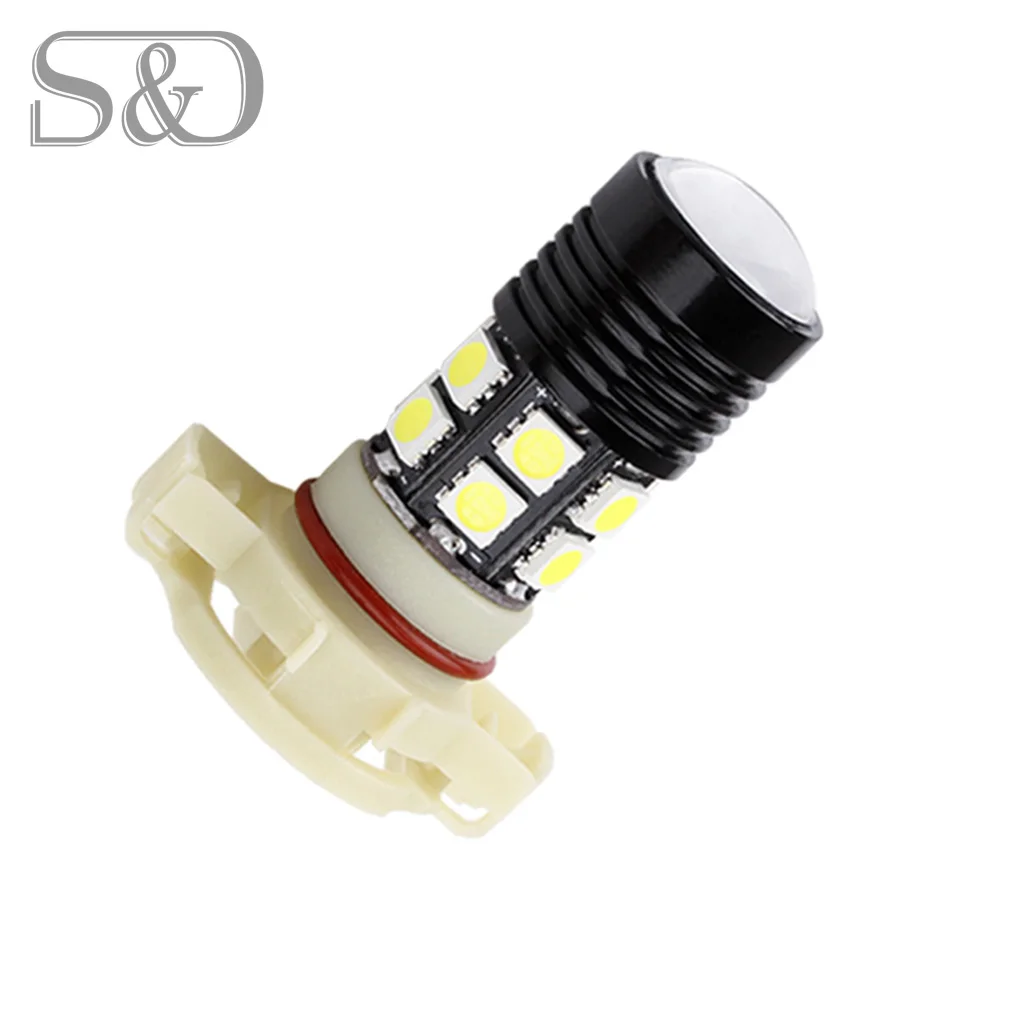 

S&D H16 12 led High Power Lamp 5202 5201 Cree Chip Q5 led DRL Fog light LED Car Bulbs Car Light Source parking 12V 6000K D030