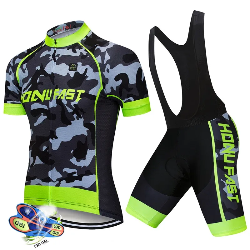 Quick-Dry Cycling Jersey Set MTB Road Bicycle Clothing Breathable Mountain Bike Clothes men Cycling Set