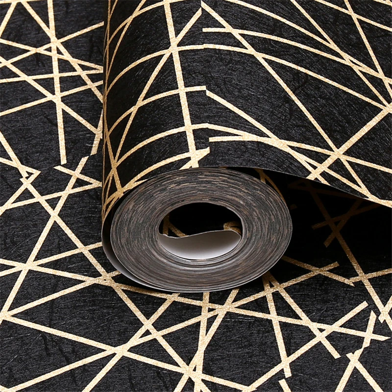 beibehang wallpaper Abstract black lines irregular pattern wallpaper living room TV background wall bar KTV bar wallpaper beibehang wallpaper Abstract black lines irregular pattern wallpaper living room TV background wall bar KTV bar wallpaper