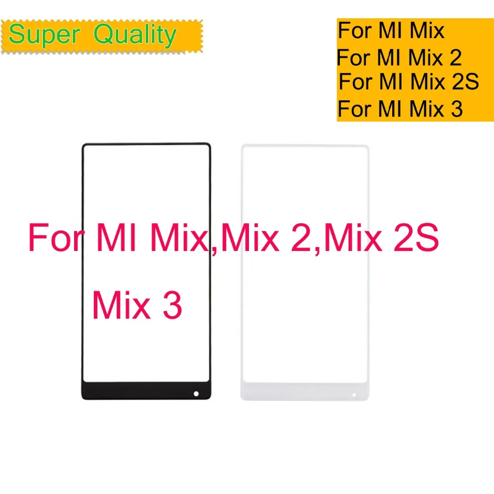 

For Xiaomi MI Mix 2 2S 3 Mix2 Mix2s Mix3 Touch Screen Panel Front Outer Glass Lens Mi Mix Touch screen NO LCD MIX 2 2S