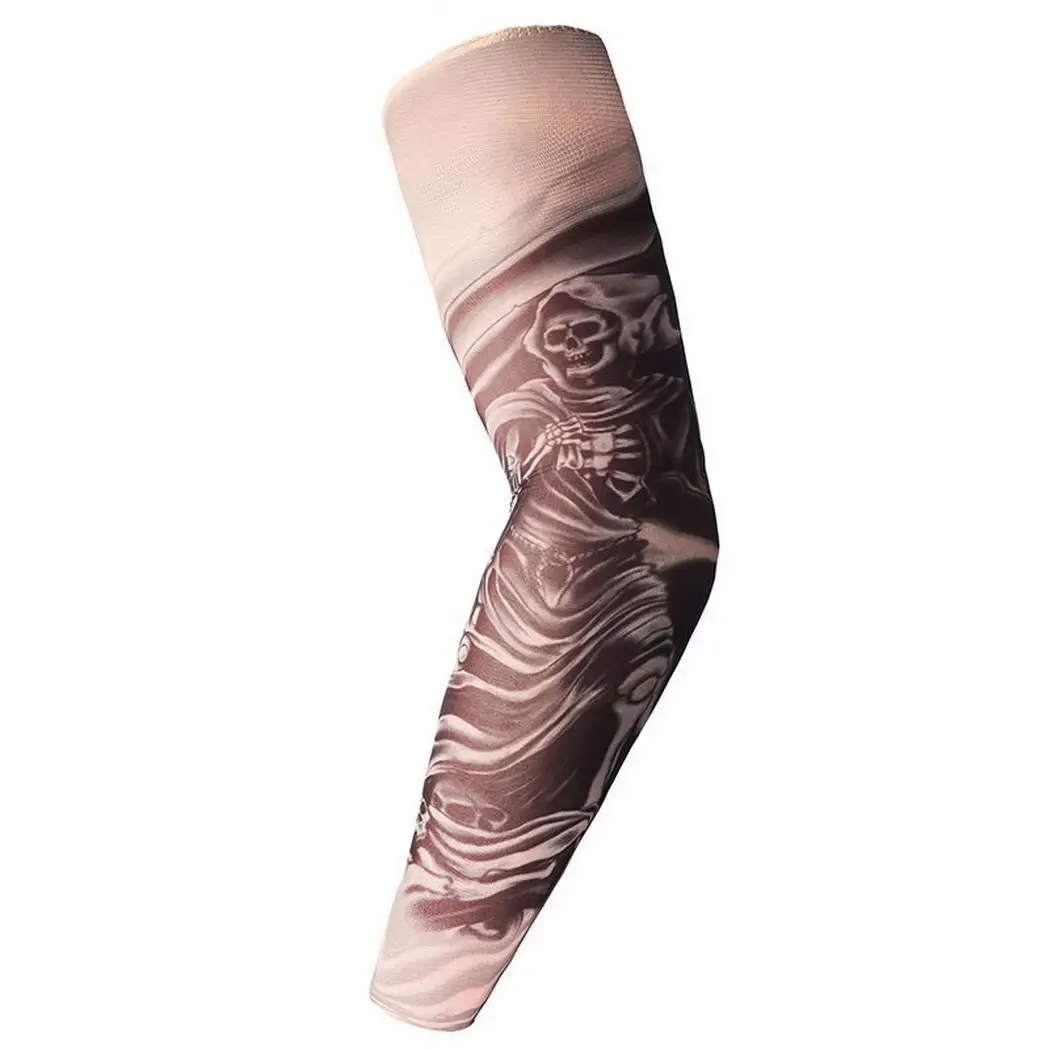 Модная Татуировка унисекс с принтом, Летний дышащий солнцезащитный рукав, наружный рукав, доступны различные стили - Цвет: type 6 color