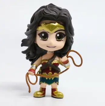 

10CM anime figure Q version Wonder Woman action figure collectible model toys for boys
