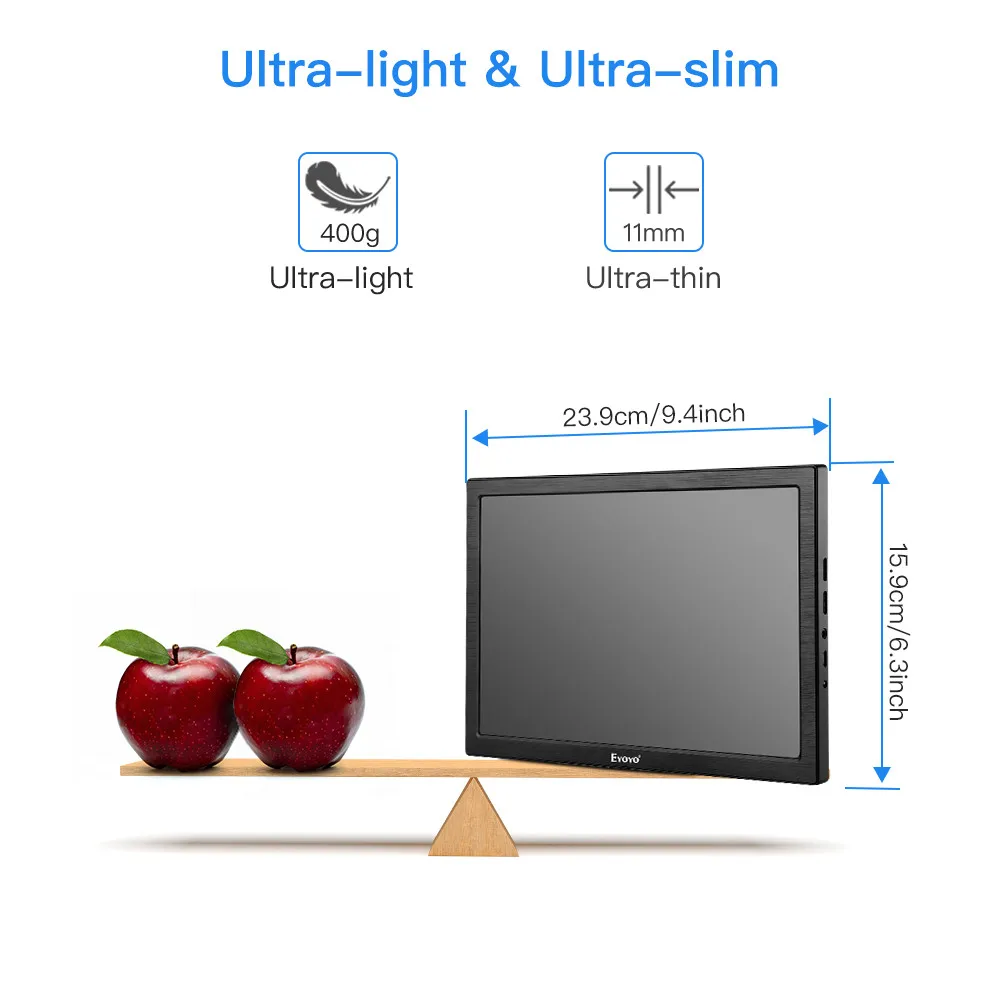 1" дюймовый портативный HDMI игровой монитор ips lcd светодиодный дисплей 2k для ПК ноутбука совместимый pantalla PS4 Xbox one PS4 Raspberry Pi USB