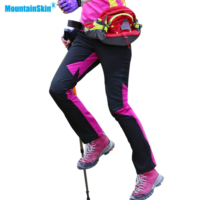 

Mountainskin Women Summer Breathable Quick Dry Pants Outdoor Sports Hiking Climbing Trekking Camping Trousers Female Brand MB128