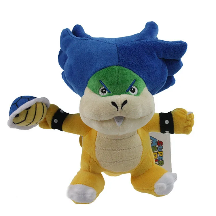 19cm Super Mario Plush Bowser Blue Hair And Hand With Tortoise Stuffed Animals Dolls Free Shipping | Игрушки и хобби
