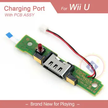 

Replacement power jack socket dock connector charger charging port with PCB For WII U WIIU gamepad
