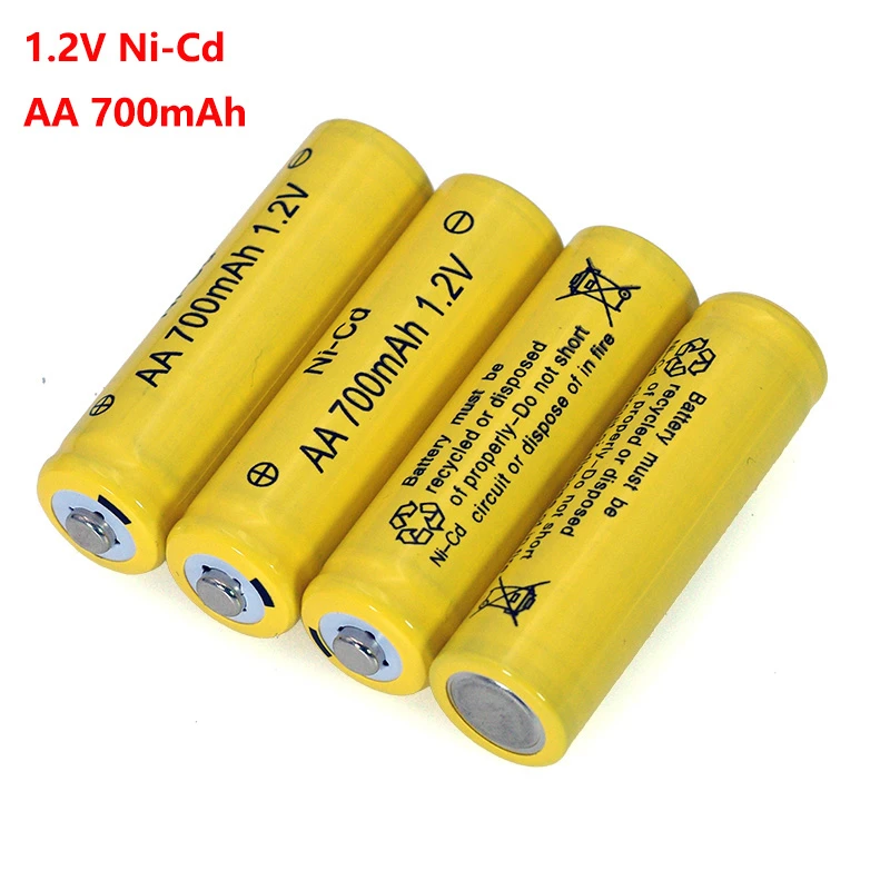 1.2v Ni-cd Aa Batteries 700mah Nicd Battery 1.2v Ni-cd Aa For Electric Remote Control Car Toy Rc - Rechargeable Batteries - AliExpress