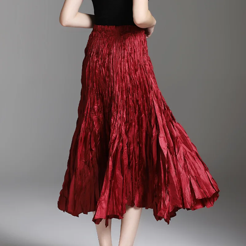 Falda Elástico Mujer Casuales La De Cintura Blue Faldas Europa red Superaen grey Nueva Sólido Mujeres black Moda green Primavera Color Salvaje 2019 Las qw0xSOtvP