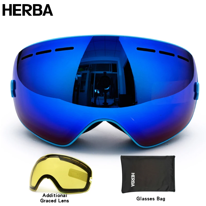 Big Mens Double Mask Goggles 3