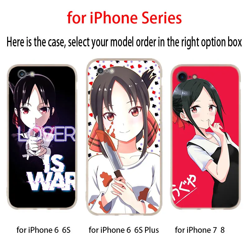 Силиконовый мягкий чехол для iPhone 11 12 Pro X XS Max XR iphone 8 7 6 Plus 5 5s SE Anime kaguya Sama 2020|Бамперы| |