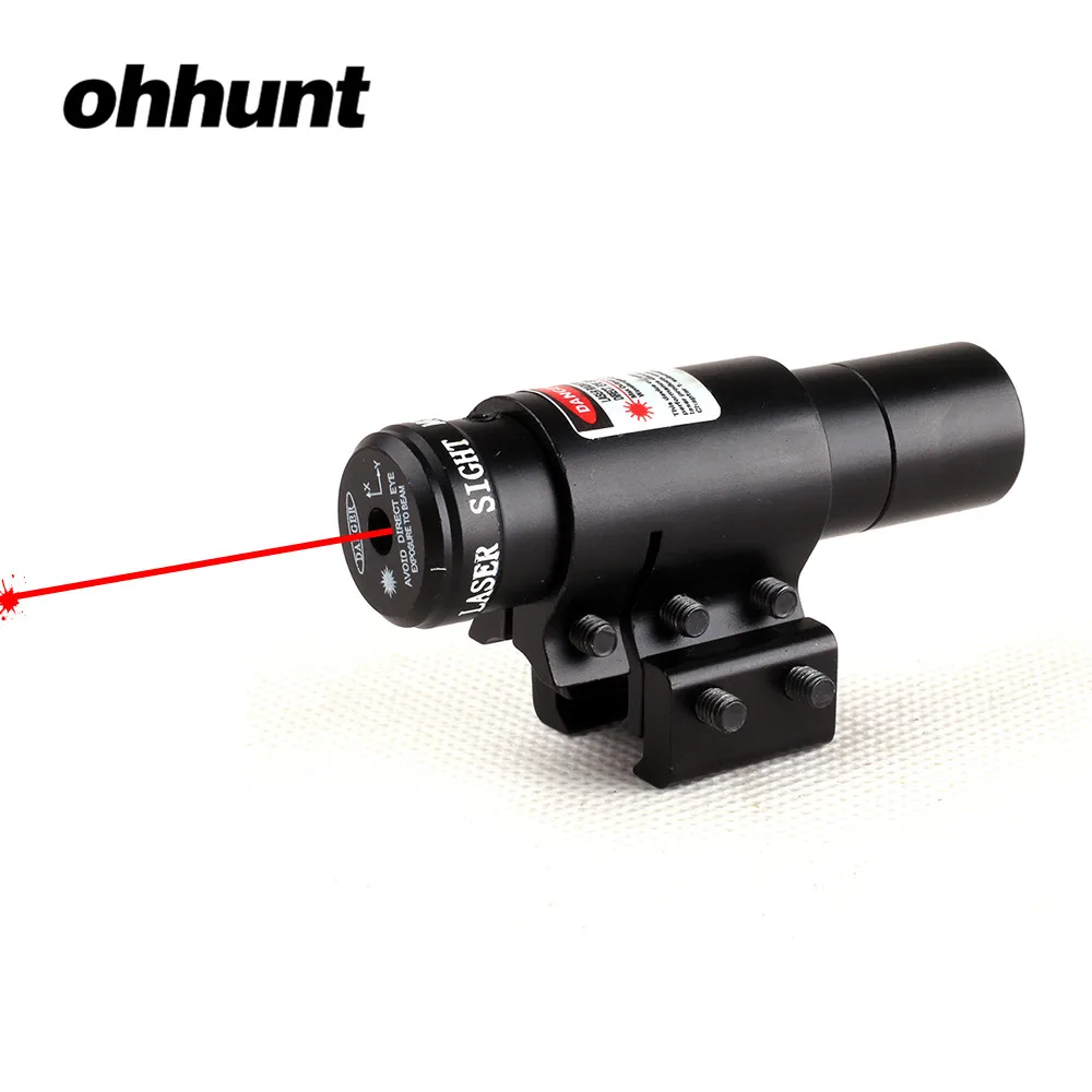 Ohhunt Охотничий Тактический 1 мВт красный лазерный прицел 11 мм или 20 мм рельс подходит для пистолета винтовки прицел кнопочный переключатель вкл/выкл