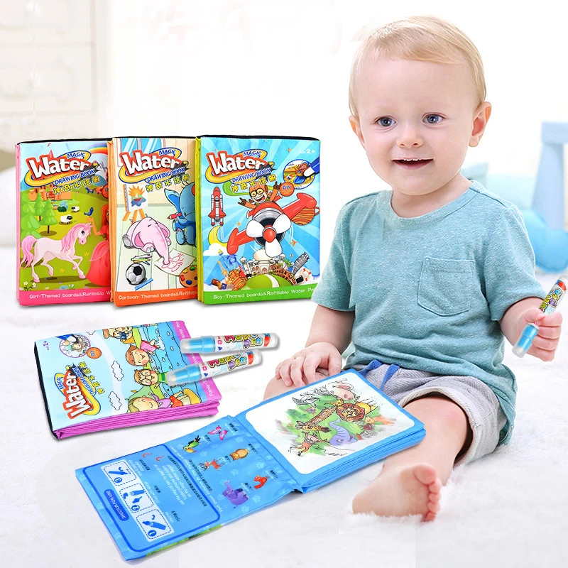 

Magic Water Drawing Book Writing Doodle Book Coloring Board For Children Painting Mat Early Educational Toy for Kids