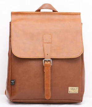 ETN сумка Лидер продаж бренд высокого качества любителей старинных рюкзак мужские кожаные дорожные сумки мужчины сумка для ноутбука - Цвет: light brown