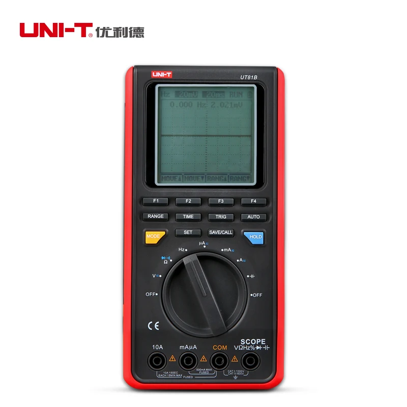 

UNI-T UT81B UT81C Handheld LCD Scopemeters Oscilloscope Multimeters With USB Interface