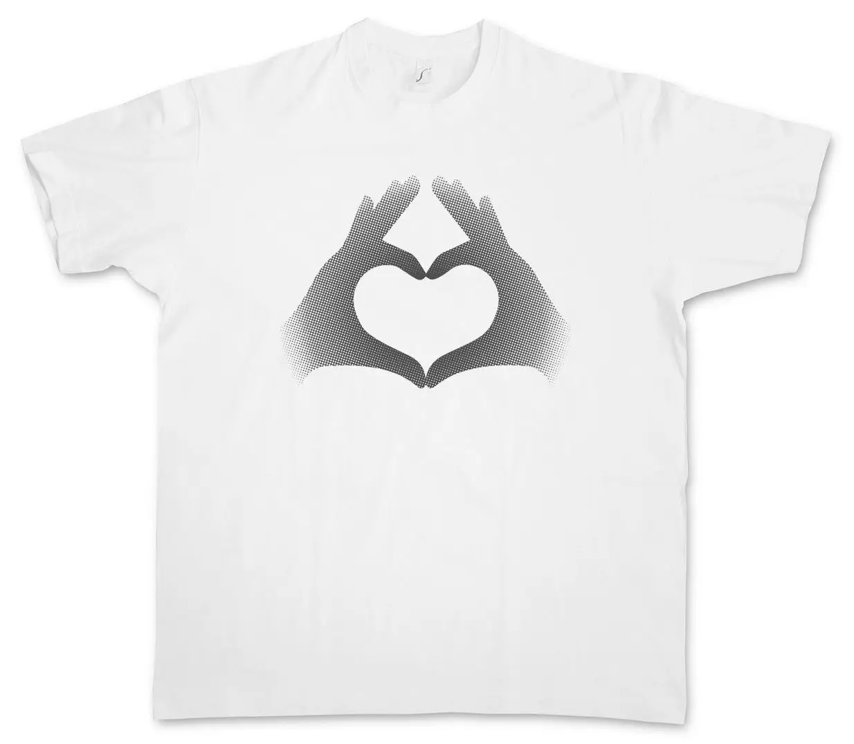 Палец сердца футболка Hearts фрэнд зона Новый занимается schmaltzy двухфазной Слякотную