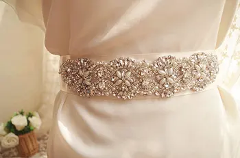 

pearl rhinestone bead applique, bridal sash belt, top quality,RA016