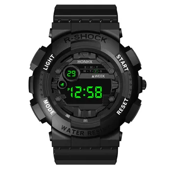 

HONHX Fashion Luxury Mens Watch Digital LED Watch Date Sport Men Clock Outdoor Electronic Wrist Watches relogio masculino