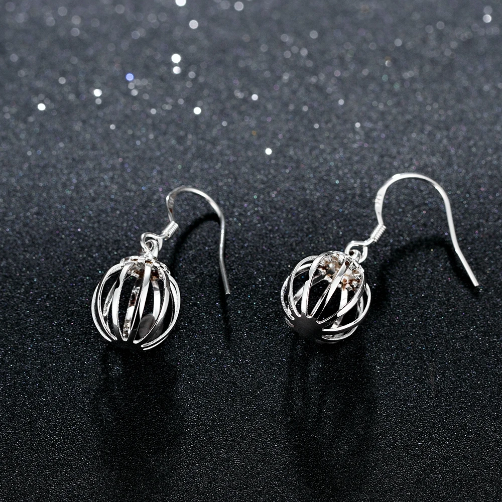 

Female Silver Color Drop Earrings For Women Jewelry Female Lantern Shape Earrings Femme Simple Earrings Wholesale