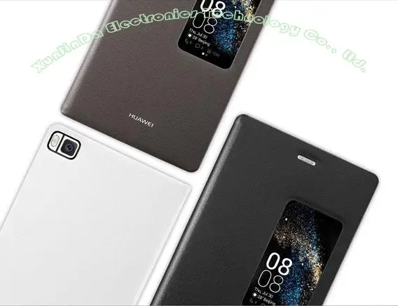 Чехол для HUAWEI P8, официальный смарт-чехол для просмотра, кожаный флип-чехол для HUAWEI P8, 5,2 дюймов, P82