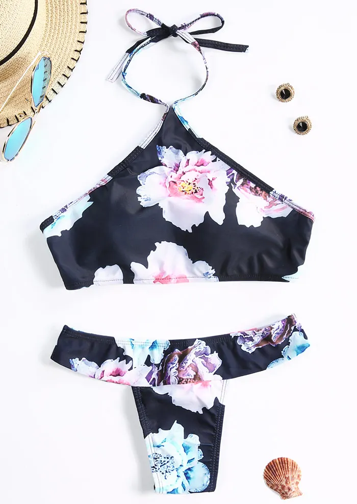 Plus Szie Bikinis Women 2018 Sexy Swimwear Floral Halter Bikini Halter Swimsuit Bathing Suit Women Sexy Bikini Set Underwire Plus Szie Bikinis Women 2018 Sexy Swimwear Floral Halter Bikini Halter Swimsuit Bathing Suit Women Sexy Bikini Set Underwire