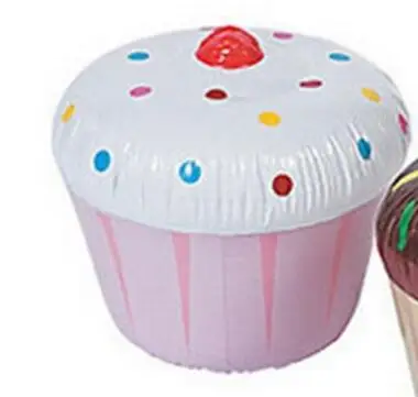 Надувные мороженое кексы плавательный бассейн торт поплавок Лето водные игрушки - Цвет: pink