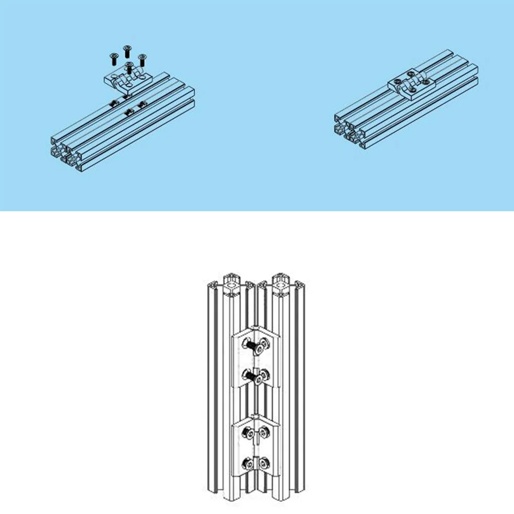 10 шт. алюминиевый экструзионный профиль для 3030 3040 4040 металлический шарнир, шарнир из цинкового сплава с винтом и гайкой