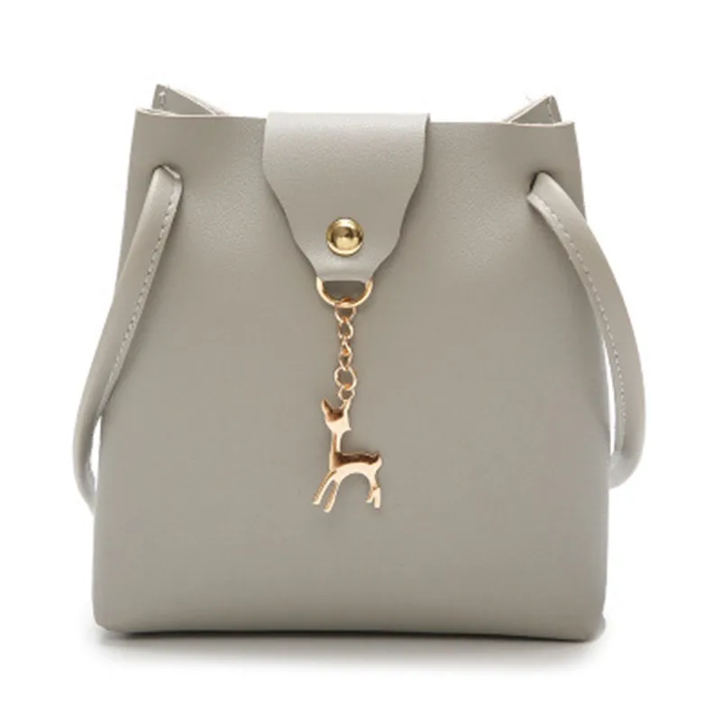 

Fashion Mini Handbag Women Purse PU Leather Bag With Deer Toy Bolsa Feminina Bolsos Mujer