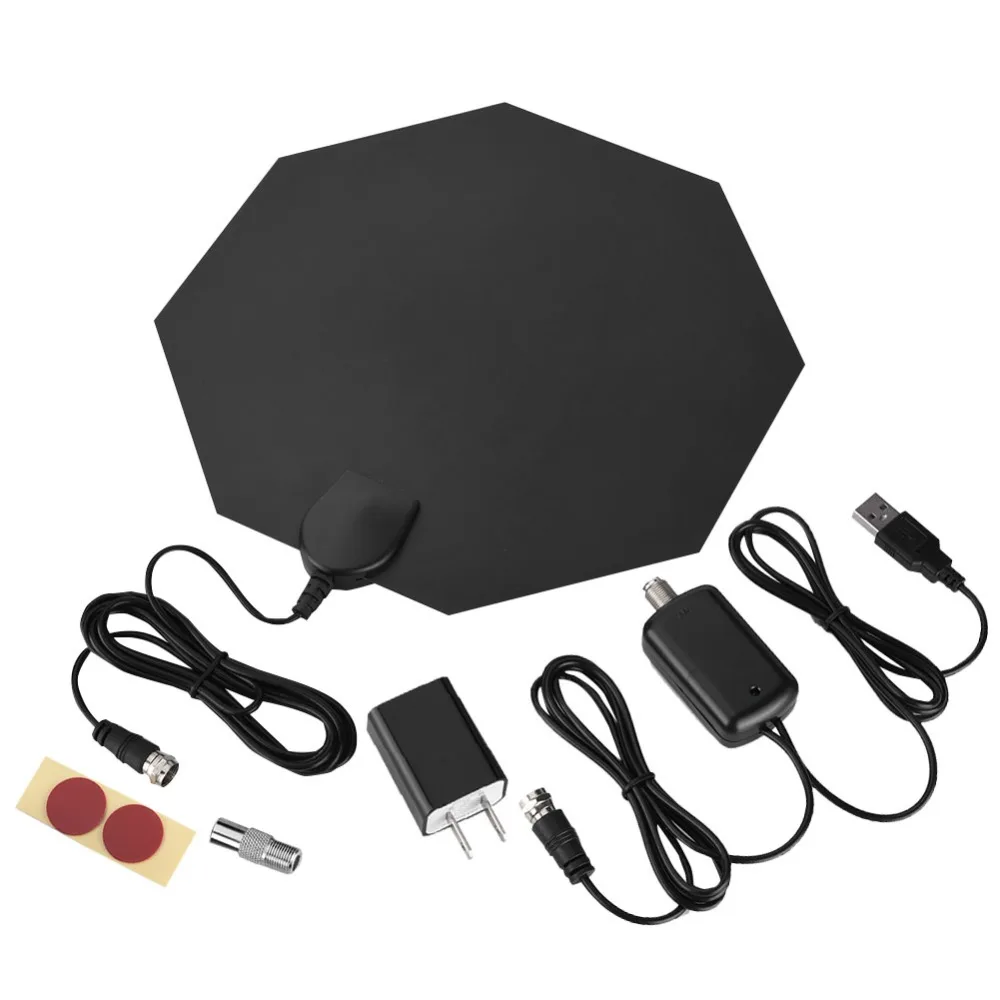 Ultra thin Octagon HDTV Antenna Digital Indoor 1080P 4K TV Antenna 60