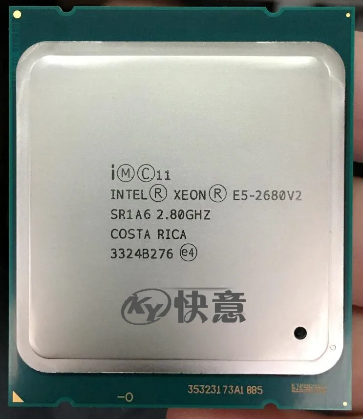 Процессор Intel Xeon E5 2680 V2 CPU 2 8 LGA 2011 SR1A6 десять ядер серверный процессор e5 бесплатная