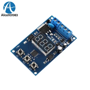 

Trigger Cycle Timer Delay Switch Circuit Control Board Module MOS FET Driver Module With Led Digit Dispaly DC 5-30V 20A Blue