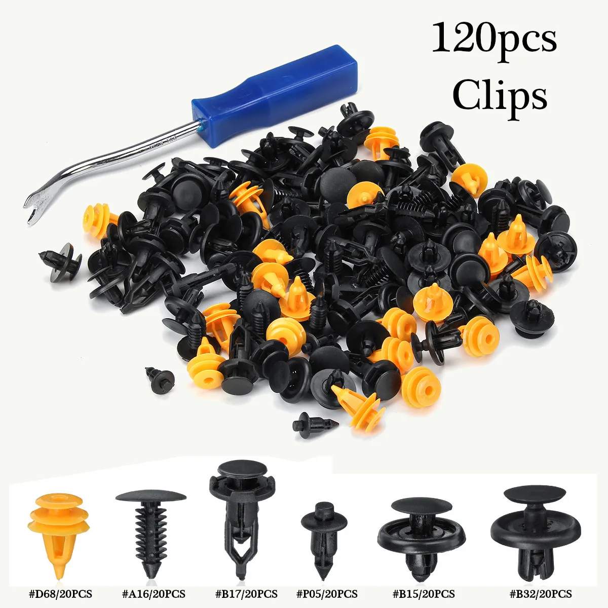 for Toyota Camry Corolla Reiz 120pcs Car Door Bumper Fixed Clips Door