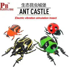 2018 моделирования вибрации насекомых божья коровка жук зеленый насекомых Электрический вибрации моделирование насекомых электронных