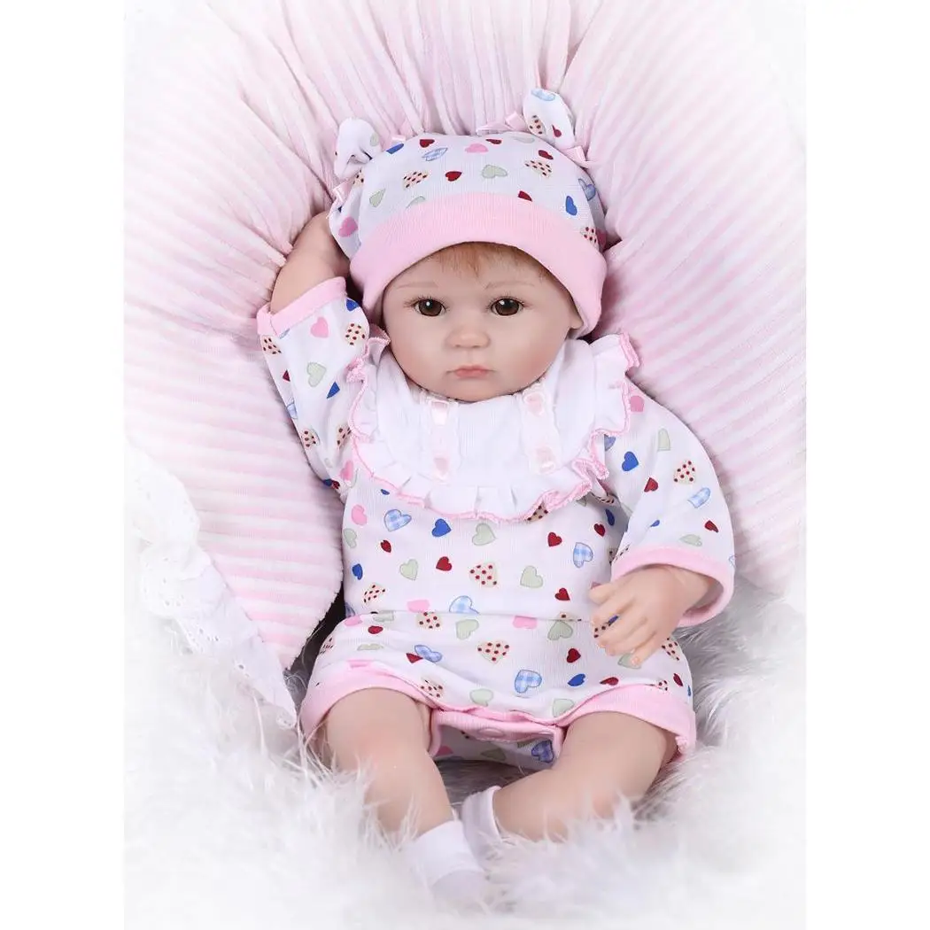 

NPK 16 Inch bebe Reborn Baby Doll Realistic Soft silicone Reborn Babies Girl Adorable Bebe Kids Brinquedos boneca Toy 40cm