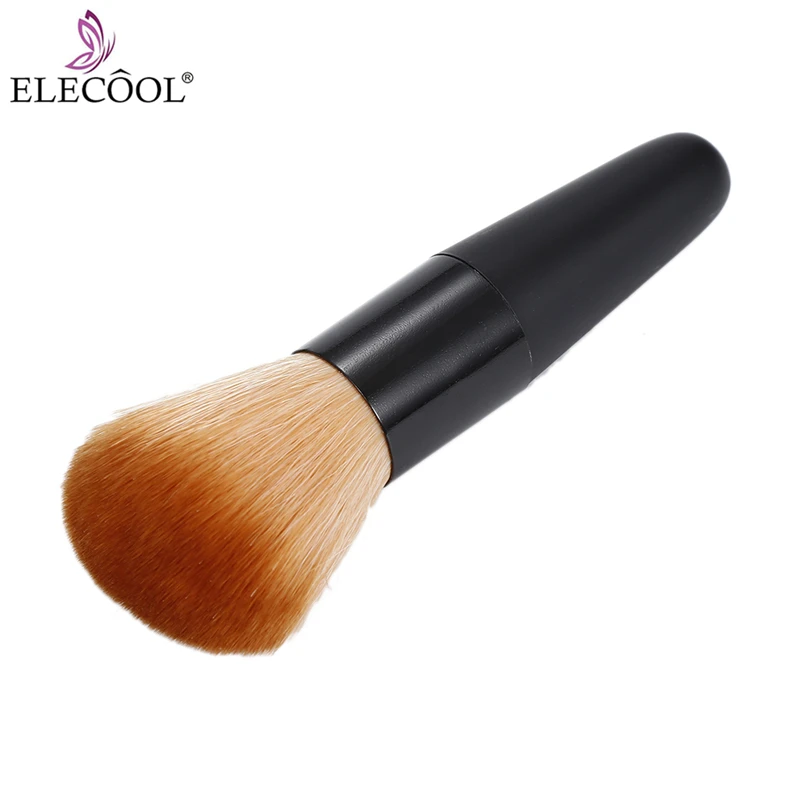 

ELECOOL 1Pc Powder Brush Single Soft Face Cosmetic Makeup Brushes Big Loose Shape Blush Brush Pincel Maquiagem Yellow Handle