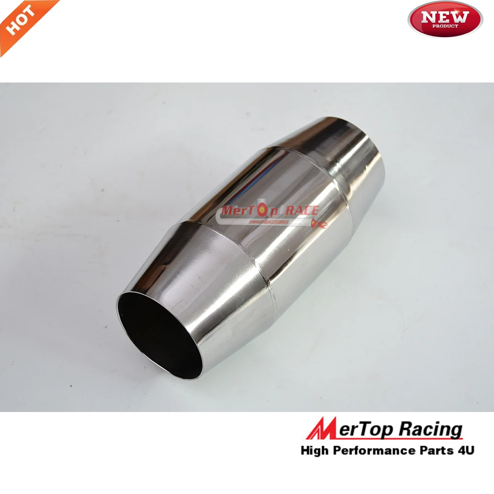 MerTop Racing 3,0 ''(76,5 мм) 235 мм длиной 100 ячеек CPSI CPI с металлическим сердечником Sport Cat конвертер корпус из нержавеющей стали
