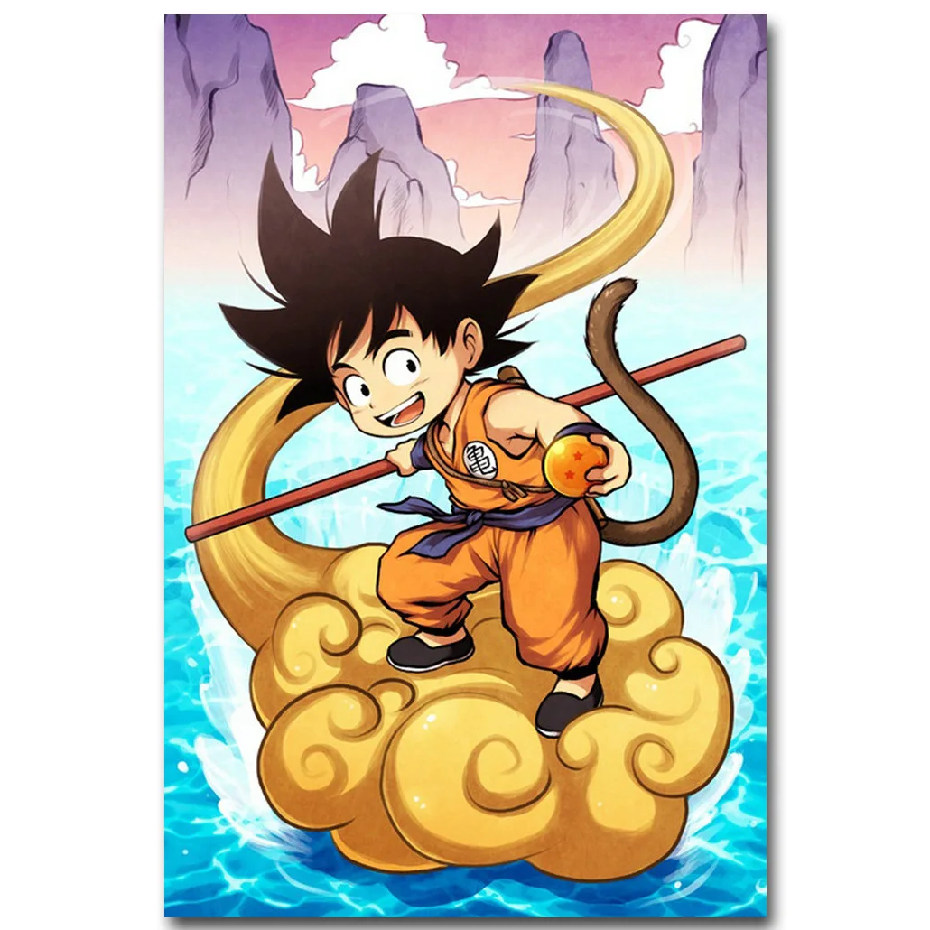 Dragon Ball Z Art Silk Fabric Poster Print 13x20 24x16inch Japanese
