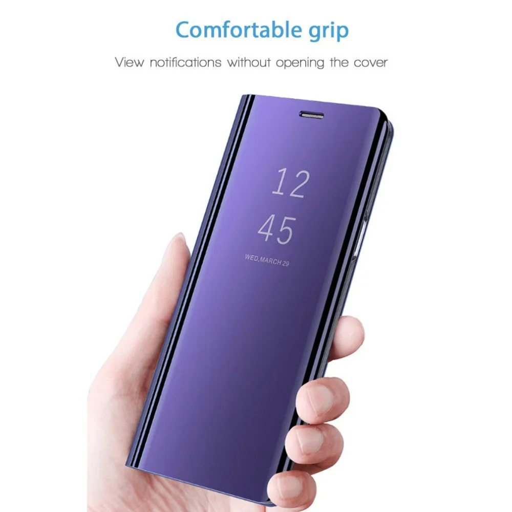 Redmi 5 Plus Mirror Smart Flip Clear View Leather Stand Case Cover For Xiaomi Mi A1 Redmi 5 Note 4X Mi MIX 2 Note 3 Phone Coque 2