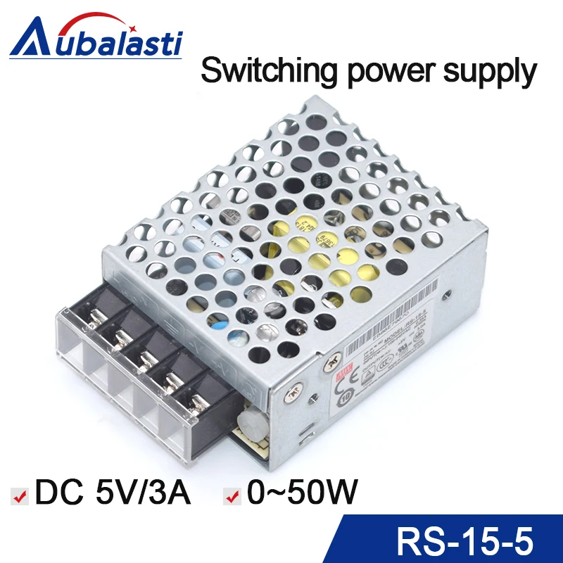 

meanwell power supply rs-15-5 5V 3A 15W single output switching power supply Power Supply use for cnc router engraving machines