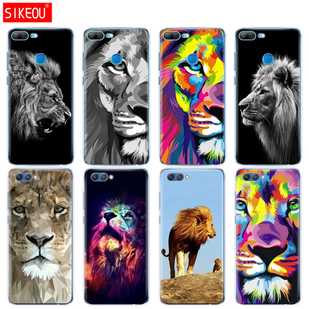 

Silicone Cover phone Case for Huawei Honor 10 V10 3c 4C 5c 5x 4A 6A 6C pro 6X 7X 6 7 8 9 LITE big lion on the stone