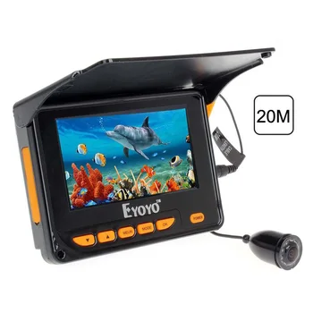 

20M HD 1000TVL Fish Finder Underwater Ice Fishing Camera Infrared 4.3" LCD 8pcs IR LED 150 Degrees Angle Underwater Video Camera